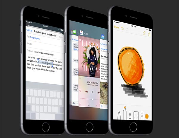 除了本身內建的功能外,3D Touch 將可能運用在其他 APP 上 (圖片來源/擷取自蘋果官方影片)