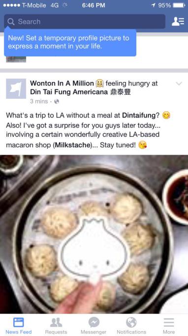 Facebook 正在研發「暫時性大頭照」功能（圖片來源／TechCrunch）