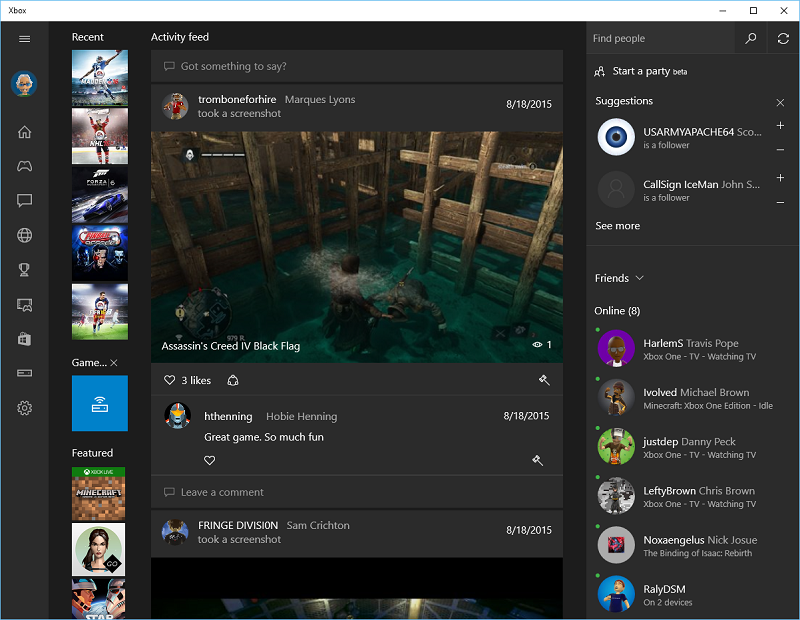 Xbox One 的 Windows 10 介面，將不會與現有的介面差異過大（圖片來源／winsupersite）