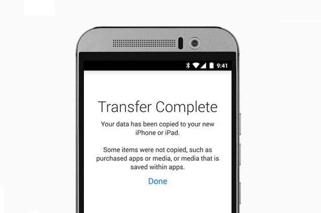 透過這款 App,可以將通訊錄和歷史訊息等項目,透過 Wi-Fi 連線傳輸到 iPhone 上(圖片來源/Google Play)