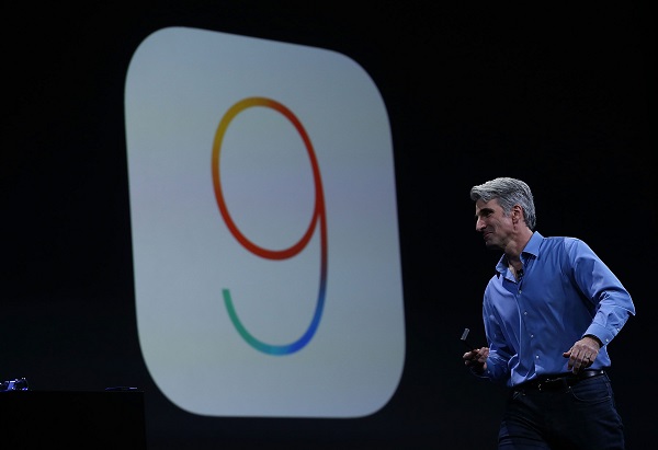 蘋果（Apple Inc.）全新行動作業系統 iOS 9 於 16 日正式推出（圖片來源／法新社）
