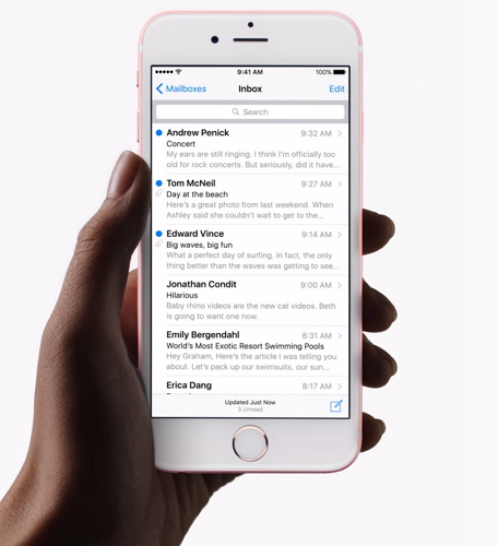 3D Touch 技術可以說是 iPhone 6s 這次微調中的「大改革」(圖片來源/蘋果)