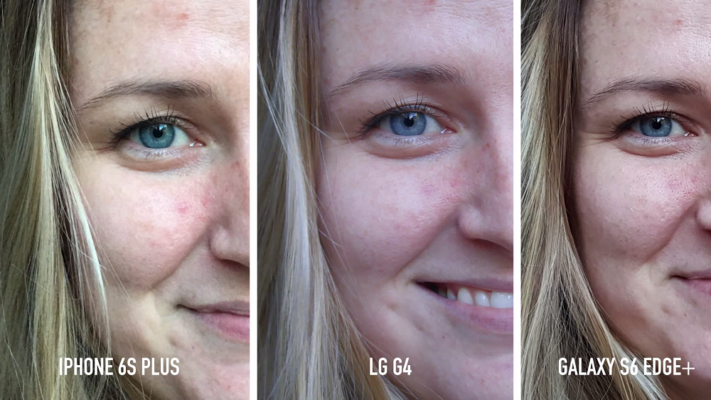 iPhone 6S Plus 與 Galaxy S6 Edge+、LG G4 相機對決（圖片來源／The Verge）