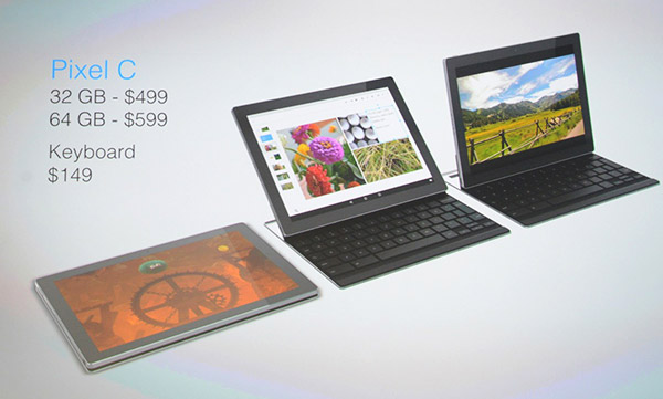 Pixel C 的售價(圖片來源/擷取自 Engadget 網站)