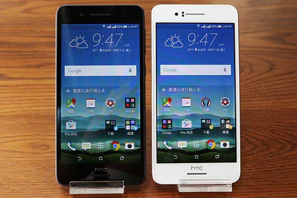 這次 HTC Desire 728 Dual Sim 共推出金鑽白與石墨黑兩個顏色