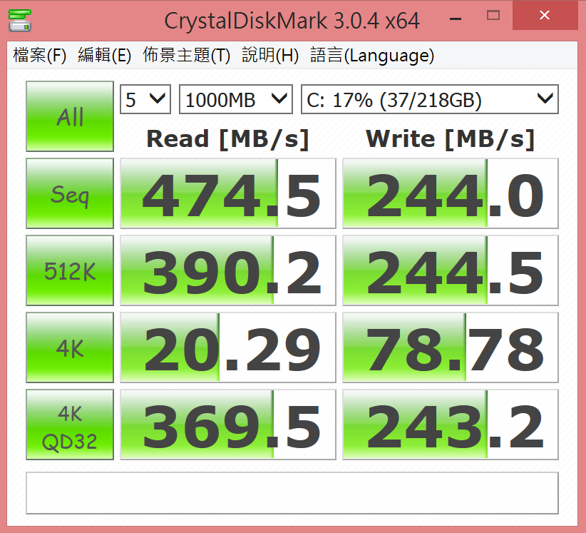 SSD 硬碟速度測試
