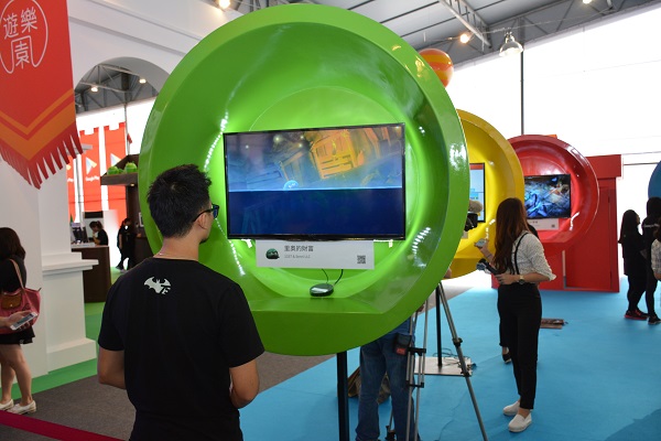 現場可以體驗多款 Android 遊戲與應用(圖片來源/記者譚偉晟拍攝)
