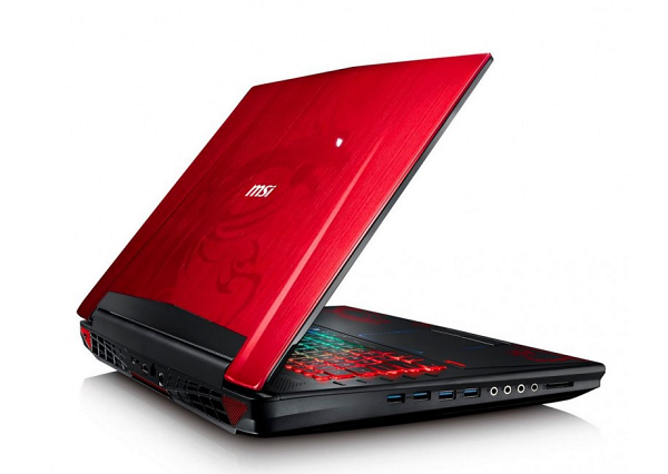 MSI GT72 Dragon Edition 採用 17.3 吋 Full HD 螢幕(圖片來源/overclockers)