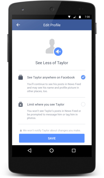 新工具可以協助用戶設定，讓對方不再看到自己訊息（圖片來源／Facebook）