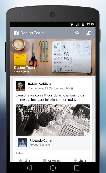 Work Chat 是依附在 Facebook at Work 下的應用（圖片來源／Google Play）