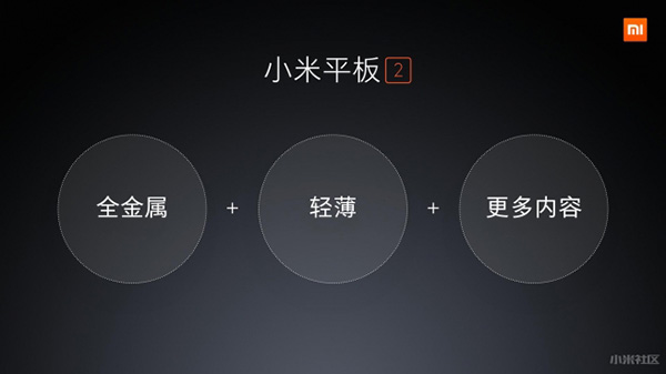 小米平板 2 的設計策略
