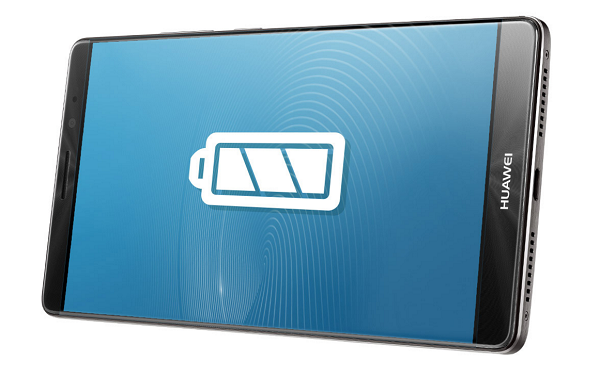 Huawei Mate 8 採用 4000mAh 大電池,並支援快充技術(圖片來源/Huawei)