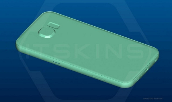 從圖片可以看出,S7 的外觀與 S6 差異不大(圖片來源/ ITSkins )