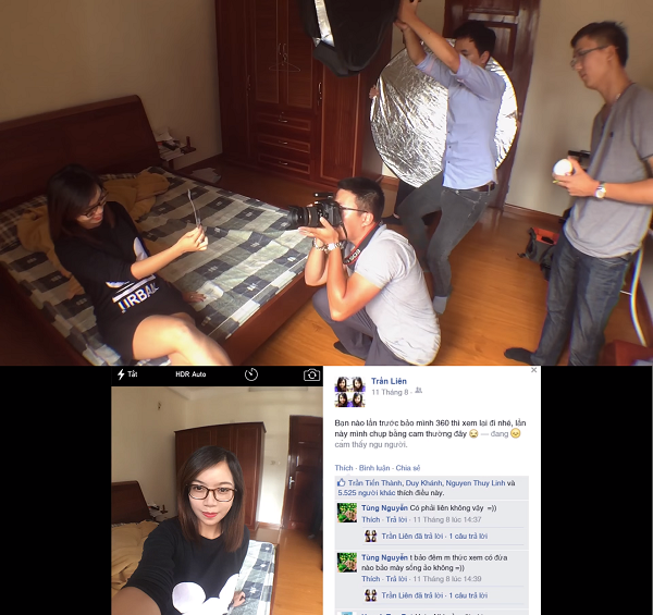 簡單的居家自拍照,可能有一整組的攝影團隊(圖/BiKip SongAo)