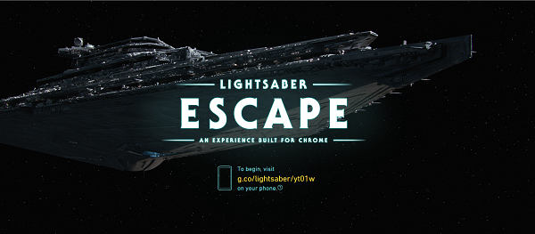 手機變身光劍! Chrome 遊戲讓你「絕地大反攻」