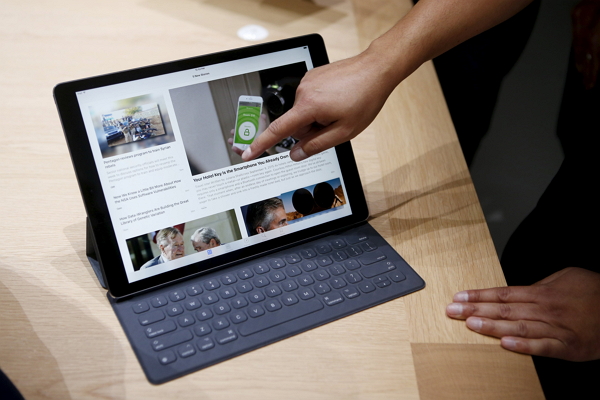 iPad Pro 是今年 9 月推出的新品(圖片來源/路透)