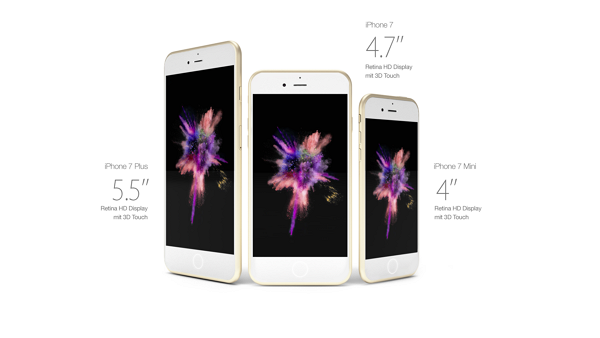 設計師 Eric Huisman 的 iPhone 7 設計圖(圖片來源/Handy Abovergleich)