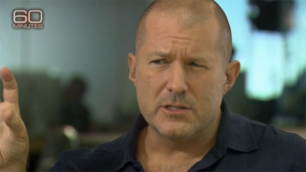 蘋果設計長 Jony Ive(圖片來源/擷取自 CBS 60 Minutes 節目片段)