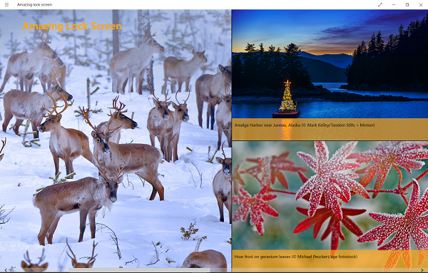 Windows 10 市集 App：Amazing Lock Screen