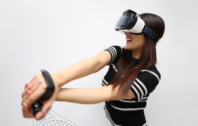 rink 是搭配 Gear VR 的遙控裝置(圖/Samsung)