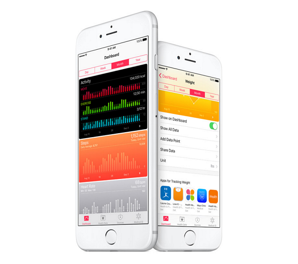 iOS 9.3 beta 1 除了可以記錄更多健康資訊,還能與多支 Apple Watch 配對(圖/Apple)