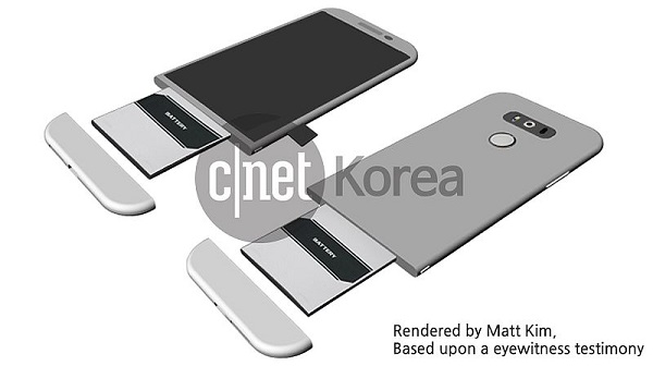 先前 Cnet Korea 爆料 LG G5 將會有可更換電池的設計（圖／Cnet Korea）