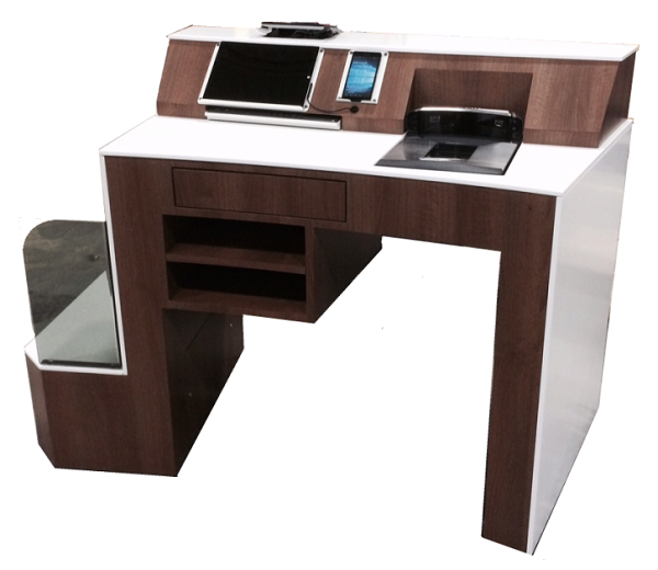 Microsoft 也展示了 Windows 10 Point of Sale 銷售方案（圖／Winbeta）