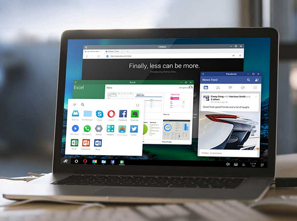 Remix OS 目前已經支援 32bit 處理器,更多老舊電腦可以運行這個隨身 Android 系統(圖/jide)