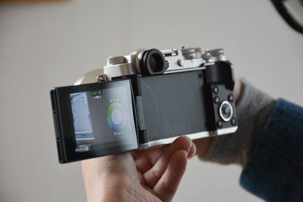 Olympus Pen-F 可以使用多個藝術濾鏡(圖/記者譚偉晟拍攝)