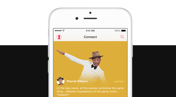 Apple 推出的可讓歌手跟粉絲互動的 Connect 功能
