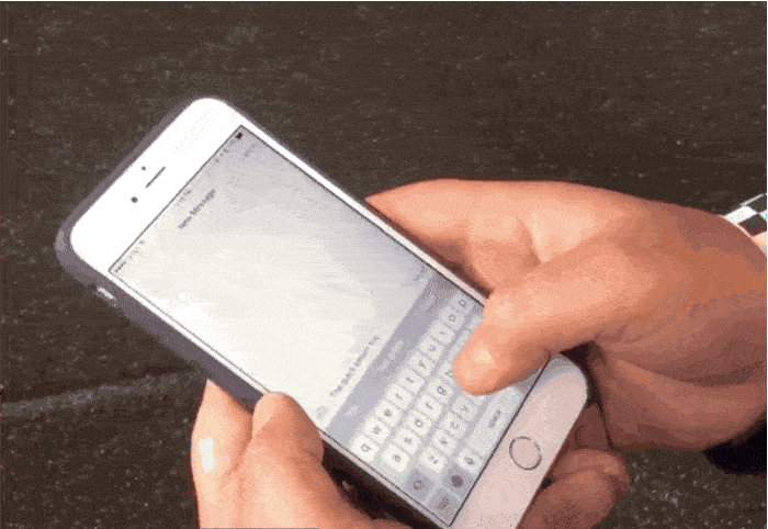 iPhone 6s 所搭載的 3D Touch 功能，能夠讓鍵盤變成觸控板（圖／Cultofmac）