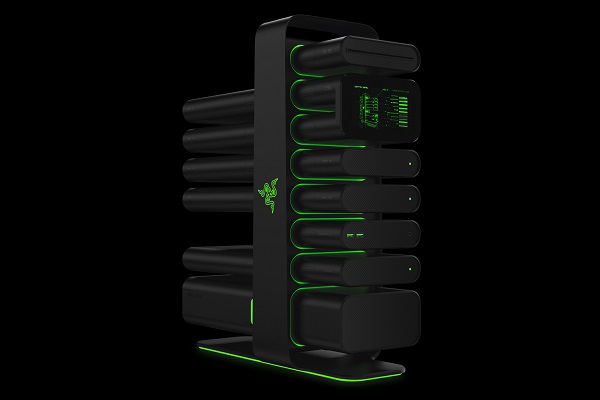 Microsoft 先前曾與 Razer 合作,打造「Project Christine」模組化主機(圖/Razer)