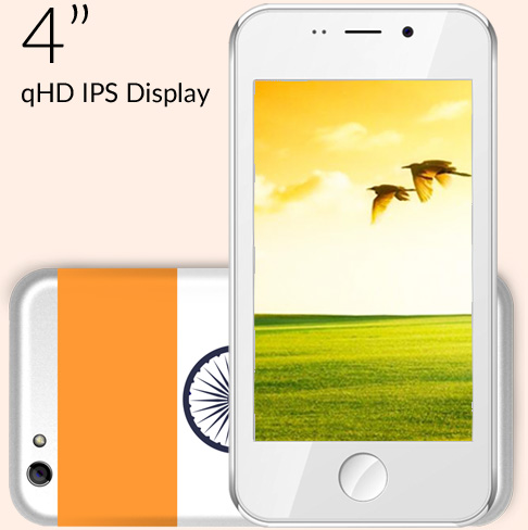 這款手機採用 4 吋螢幕(圖/freedom251.com)