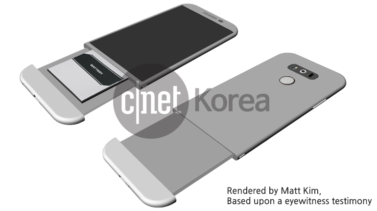 先前《Cnet Korea》曝光了疑似 LG G5 的諜照影像(圖/Cnet Korea)