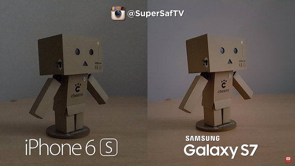 Galaxy S7 與 iPhone 6s 低光源拍攝表現(圖/SuperSaf TV)