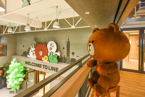LINE 的新辦公室充滿 LINE 的角色(圖/LINE)