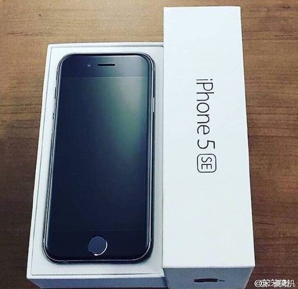 先前在中國網站傳出的  iPhone 5 SE 正面照片,已被證實是偽造改圖(圖片來源/擷取自 GSMArena 網站)