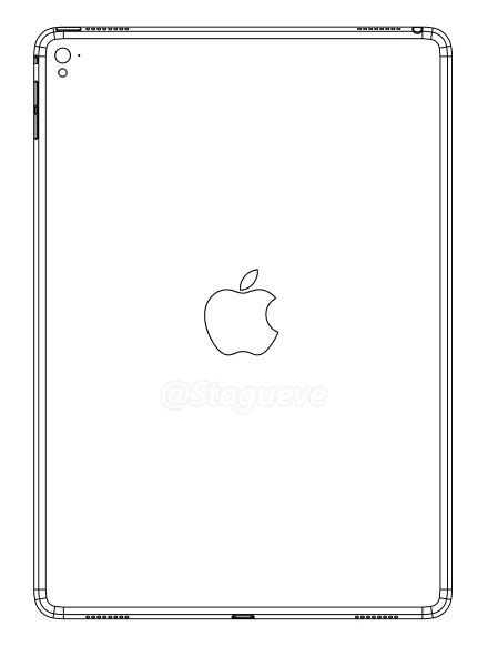 曝光的設計圖顯示,iPad Air 3 將具備 LED 補光燈(圖/Apple Insider)