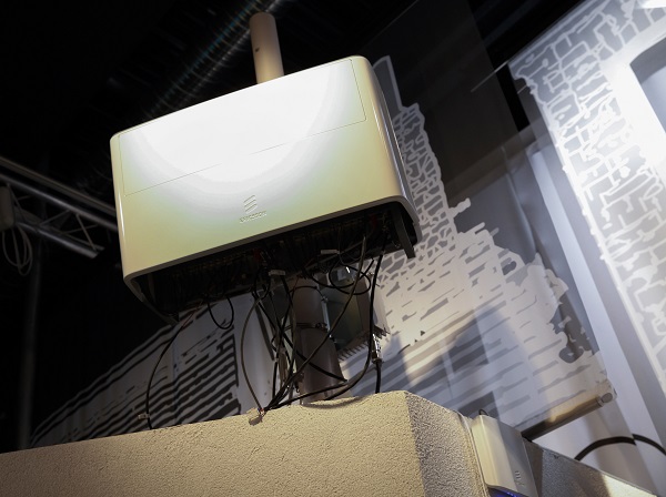 Ericsson 的 5G 網路天線原型(圖/彭博社)