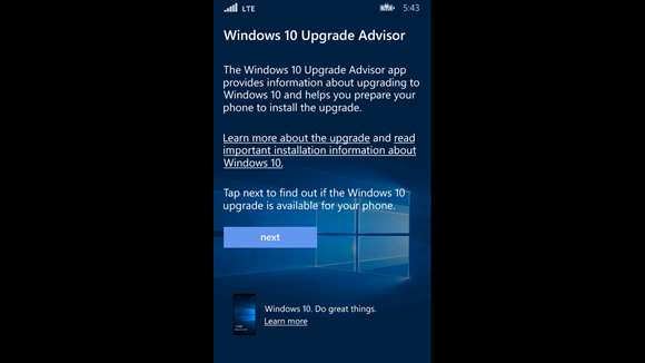 Upgrade Advisor 可以協助 Windows Phone 用戶升級手機(圖/Microsoft)