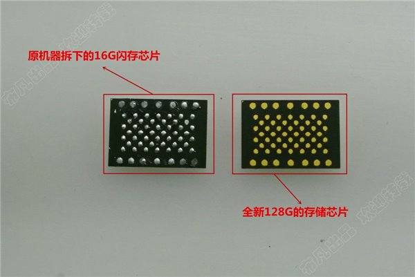透過更換 iPhone 內儲存元件,就能直接提升內部儲存空間(圖/布凡出品)
