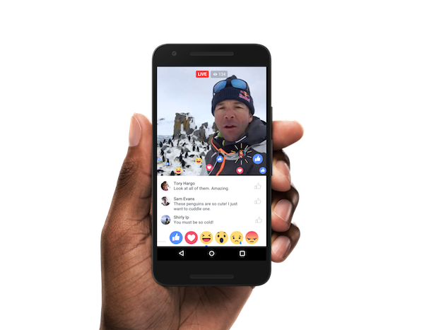 Android 手機也將很快地加入直播行列(圖片來源/Facebook)