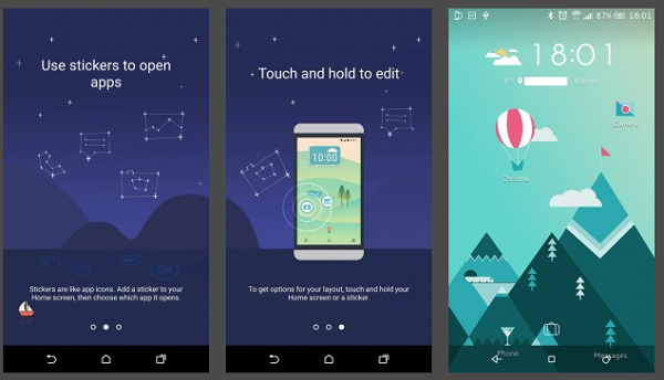 hTC Sense 8 的最大特色,在於完全自由的桌面設計(圖/phandroid)