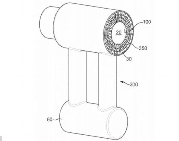 Dyson 在 2013 年推出的低音量吹風機設計將會成真?(圖片來源/擷取自 Google 專利頁面)