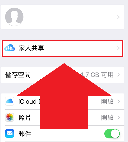 家人共享功能可以分享彼此的位置給對方知道（圖／記者譚偉晟拍攝）