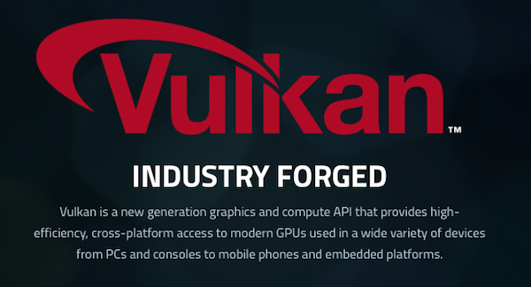 新一代 Android 作業系統將採用 Vulkan API，可以加速 Android 手機的顯示效能（圖片來源／擷取自 khronos 官網）