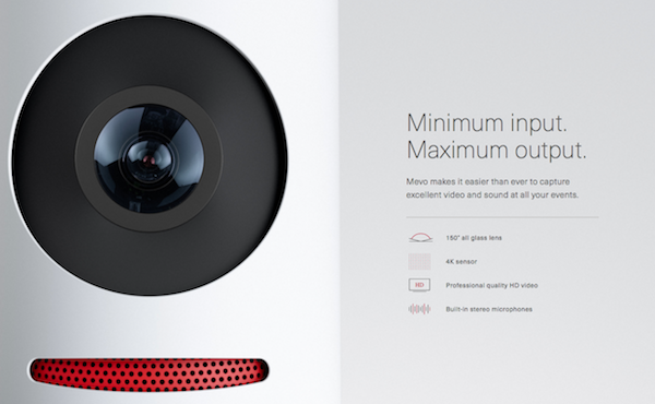 Mevo 攝影機的相關規格(圖片來源/擷取自 Mevo 官網)