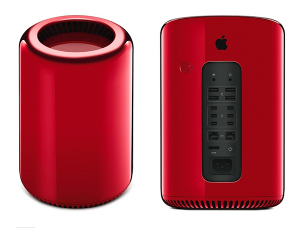 蘋果在 2013 年也曾拍賣過一台特殊打造的紅色 Mac Pro 電腦,當時以 3000 萬元台幣以上的價格拍出!(圖片來源/擷取自 Engadget 網站)