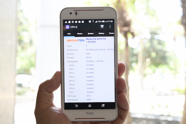 Desire 830 採用聯發科的處理器,搭配 3GB RAM 以及 32GB 儲存空間