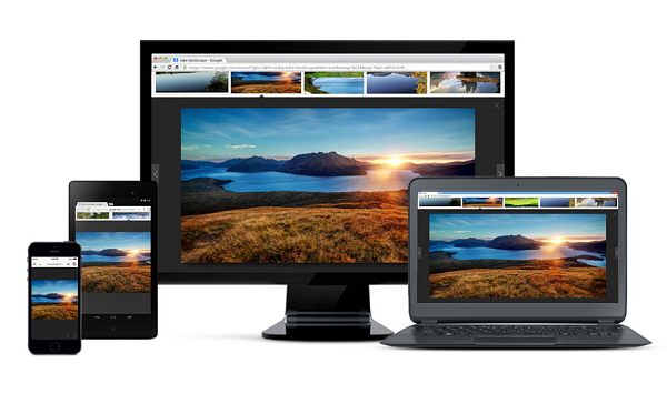 Google 推出的 Chrome 瀏覽器目前市占率,高居電腦與行動裝置雙冠王(圖/Google)